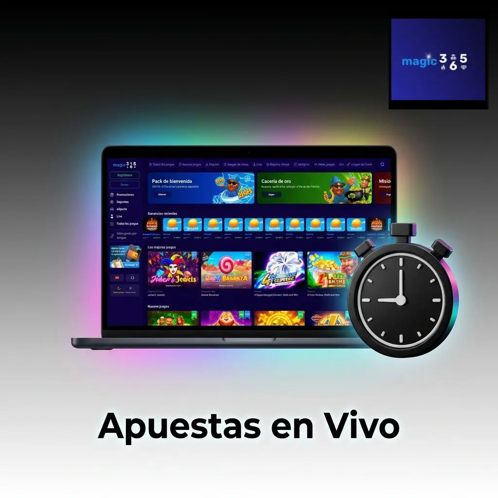 Apuestas en vivo en Magic365 con cuotas dinámicas para fútbol, tenis, básquet y más deportes en Argentina