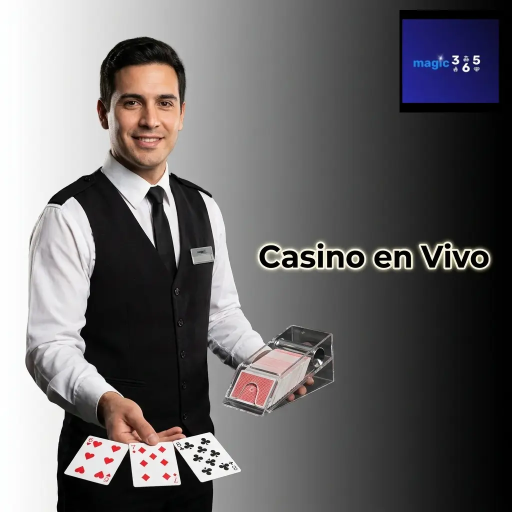 Jugadores argentinos en casino en vivo de Magic365 con crupieres reales en alta definición
