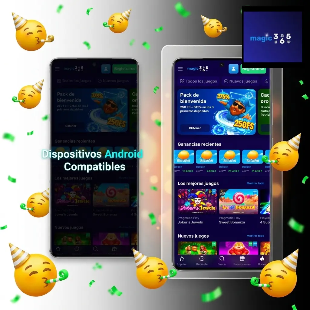 Dispositivos Android compatibles con la app Magic365: Samsung, Motorola, Xiaomi, LG, Huawei, Nokia y TCL