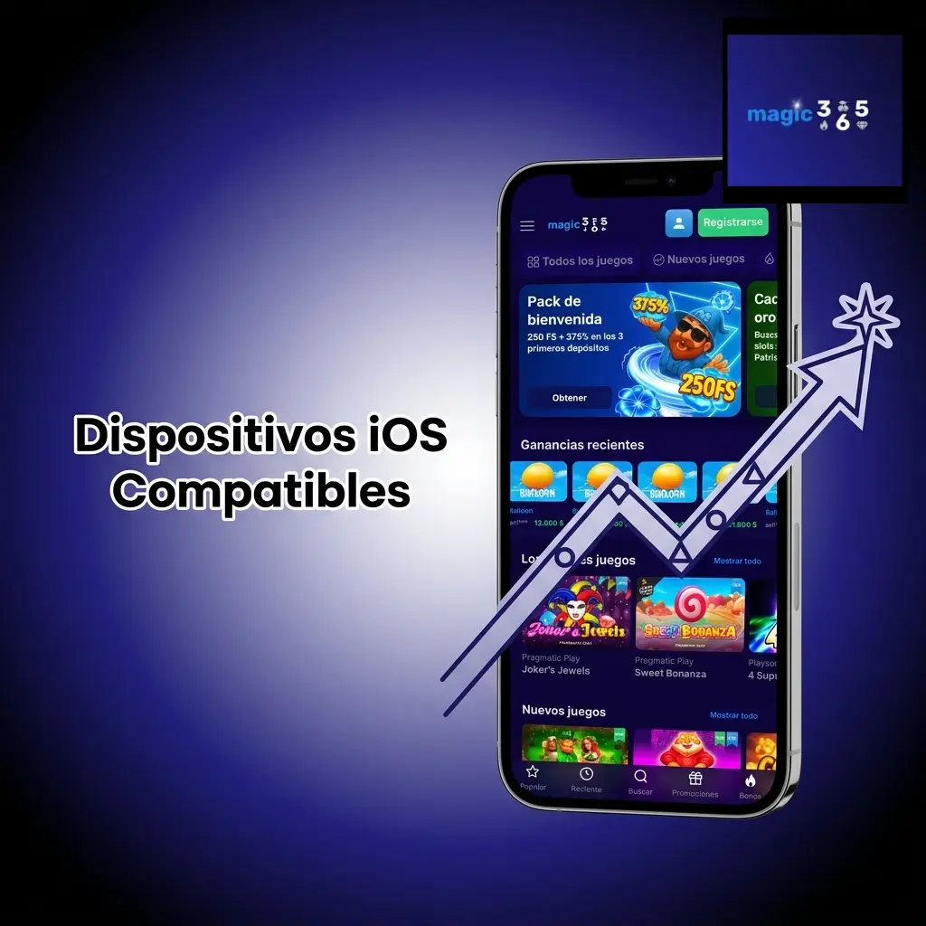 Lista de dispositivos iOS compatibles con Magic365, incluyendo iPhone X hasta iPhone 17 y modelos de iPad Air y iPad Pro.