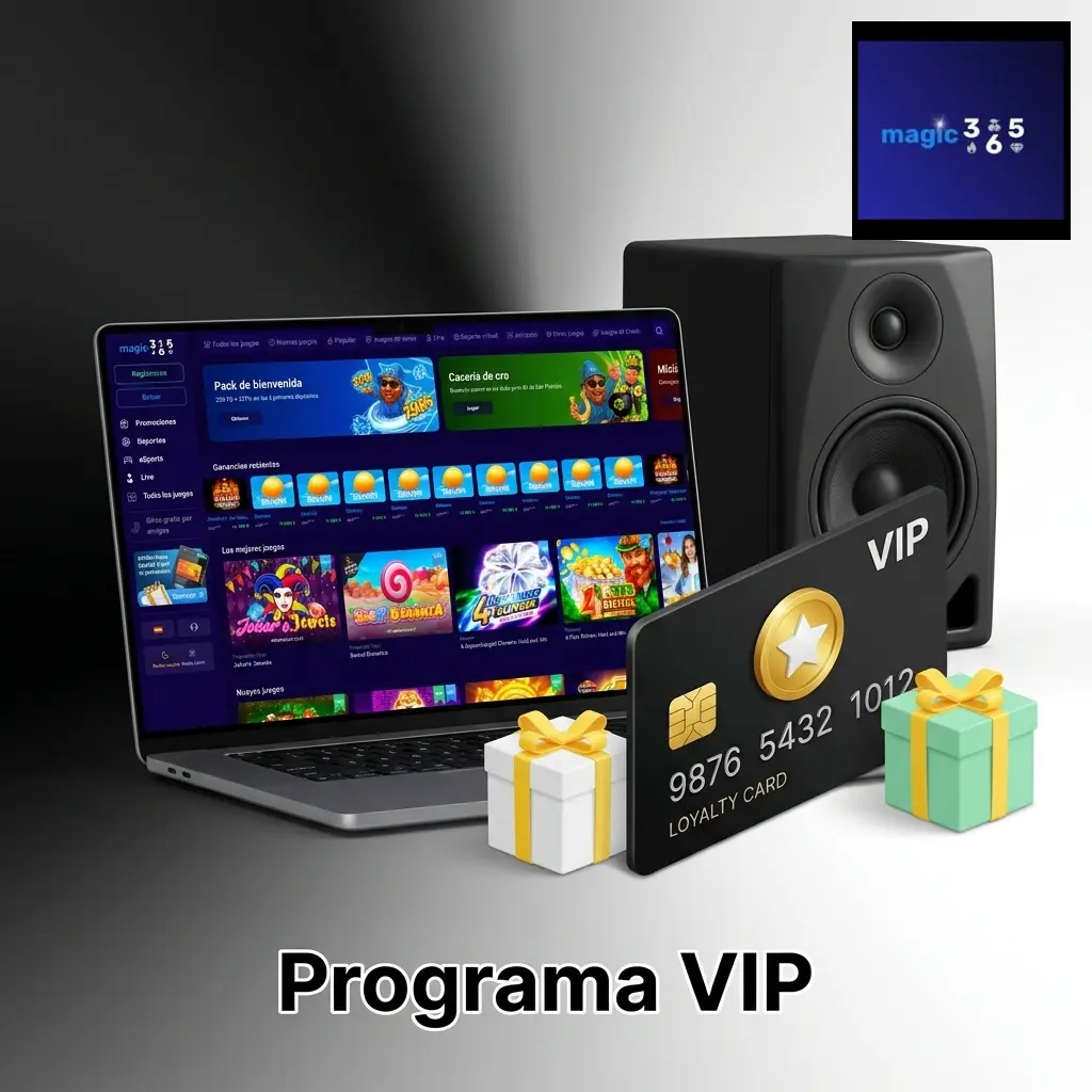 Programa VIP Magic365 con niveles Bronce, Plata, Oro, Platino y Diamante para jugadores en Argentina