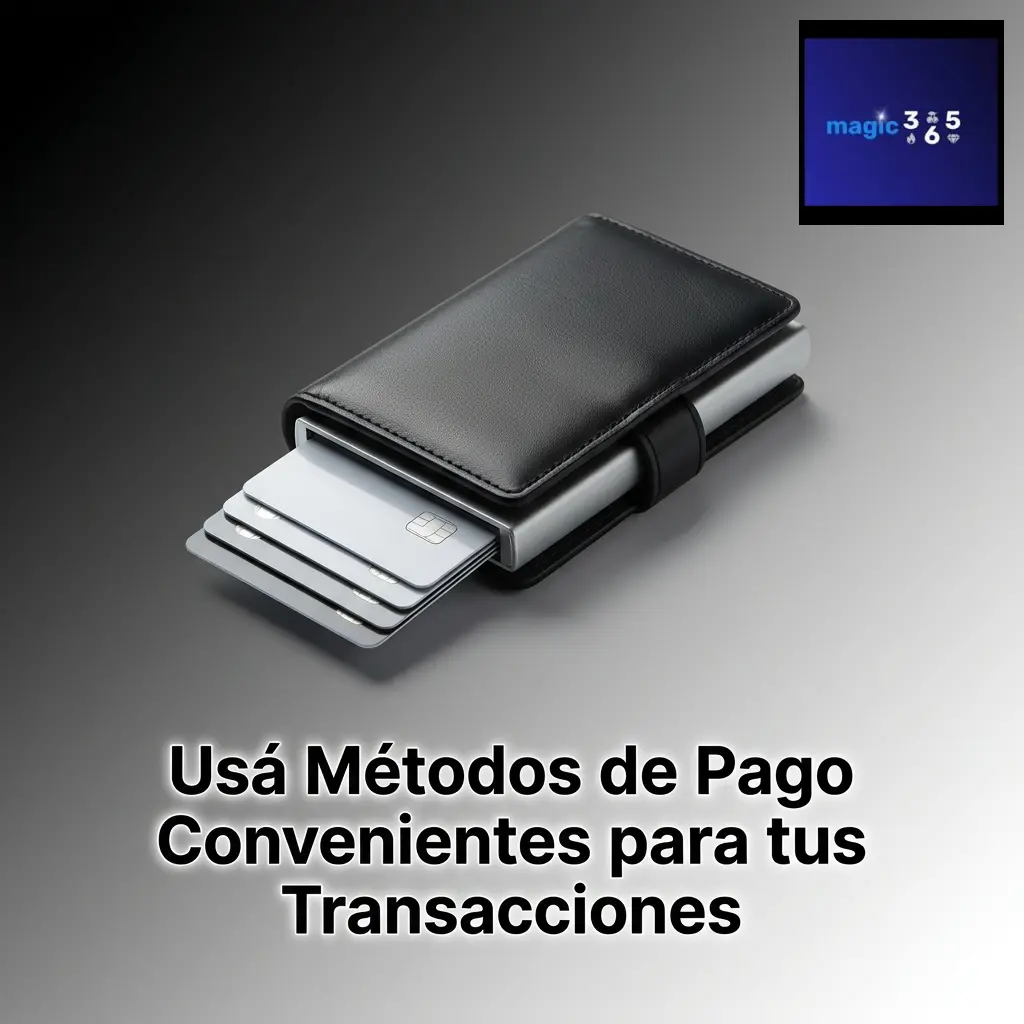 Métodos de pago seguros en Magic365: transferencia bancaria, Mercado Pago, CBU QR y criptomonedas para jugadores argentinos.
