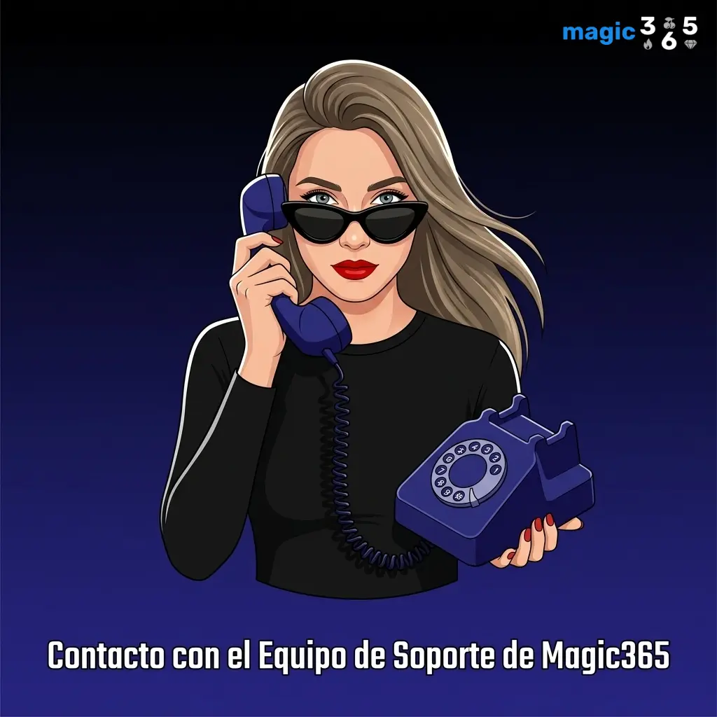 Equipo de soporte Magic365 disponible 24/7 por chat en vivo, email, Telegram y WhatsApp para consultas