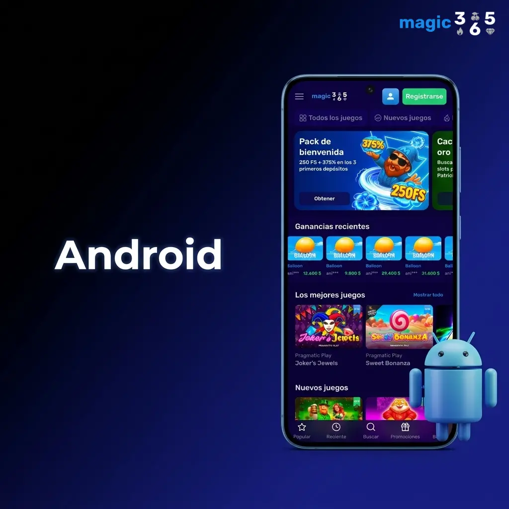 App Magic365 para Android, instalación mediante APK en smartphones con Android 5.0 o superior en Argentina