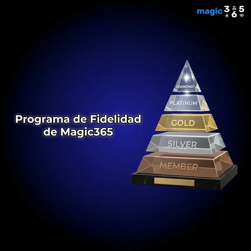 Programa de fidelidad Magic365: niveles Bronce a VIP con puntos, cashback y beneficios exclusivos por apuestas