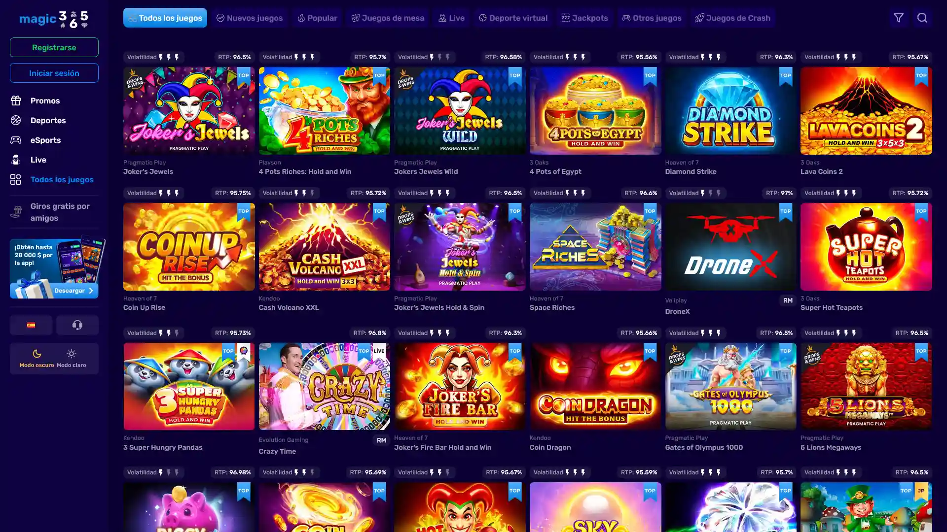 Descubre los mejores juegos de casino disponibles en Magic365 Argentina.